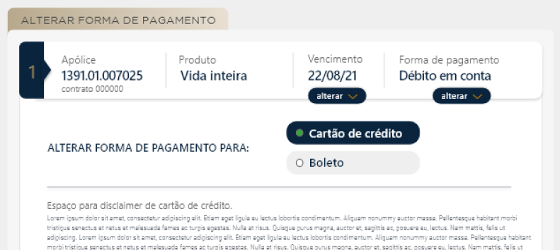 Área exclusiva do cliente
